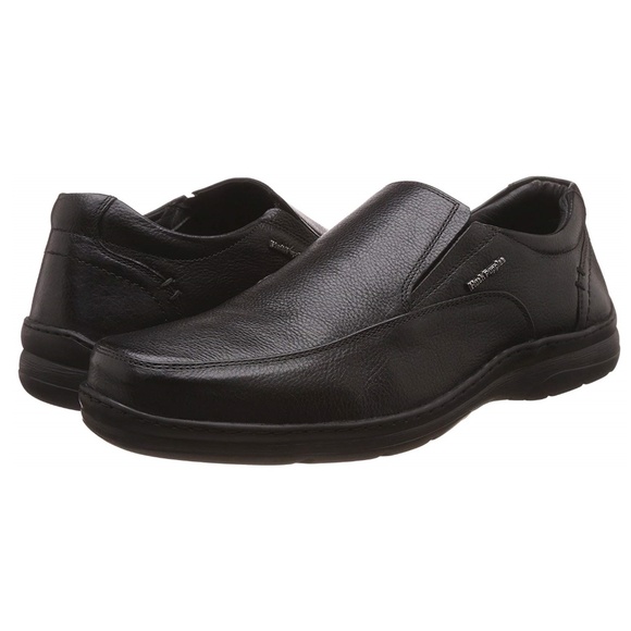 Hush Puppies Other - Hush Puppies Taylor Slip On Leather Shoes Black